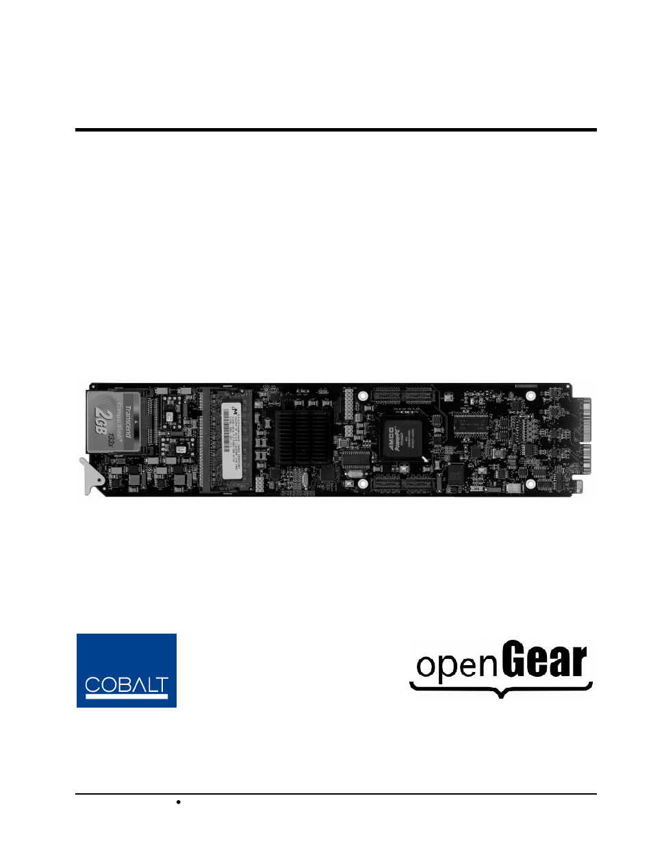 Cobalt Digital COMPASS 9229-QS Quad-Split Video Processor User Manual | 63 pages