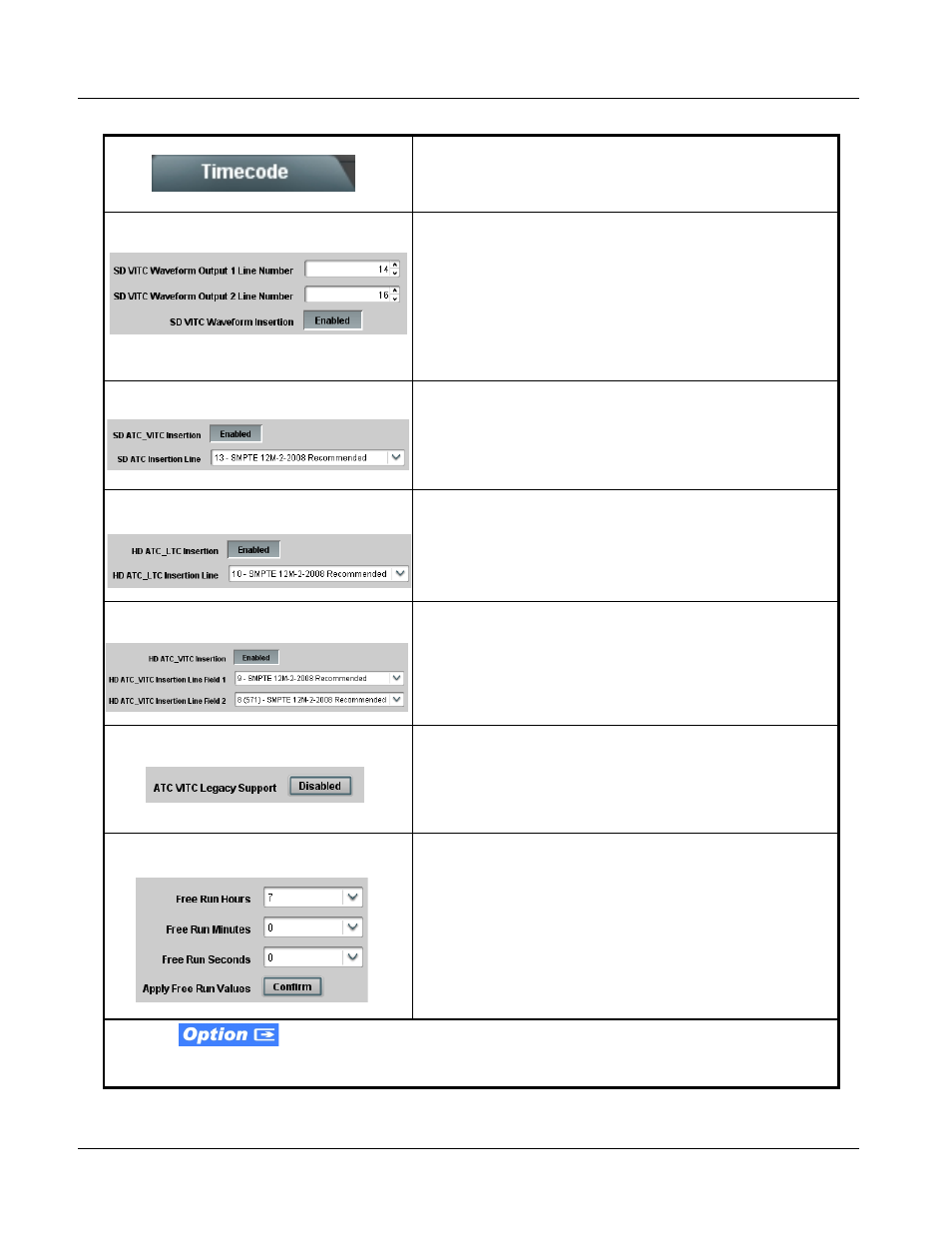 9931-emde function submenu list and descriptions | Cobalt Digital FUSION 3G 9931-EMDE 3G_HD_SD-SDI Embedder_De-Embedder User Manual | Page 70 / 124