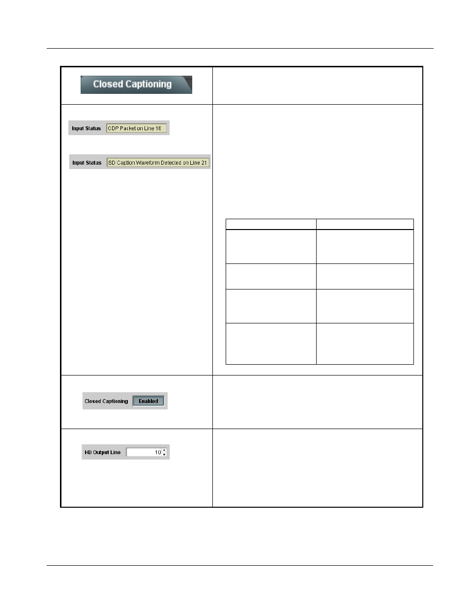 Closed captioning, Closed captioning -19, Operating instructions | 9931-emde function submenu list and descriptions | Cobalt Digital FUSION 3G 9931-EMDE 3G_HD_SD-SDI Embedder_De-Embedder User Manual | Page 71 / 124