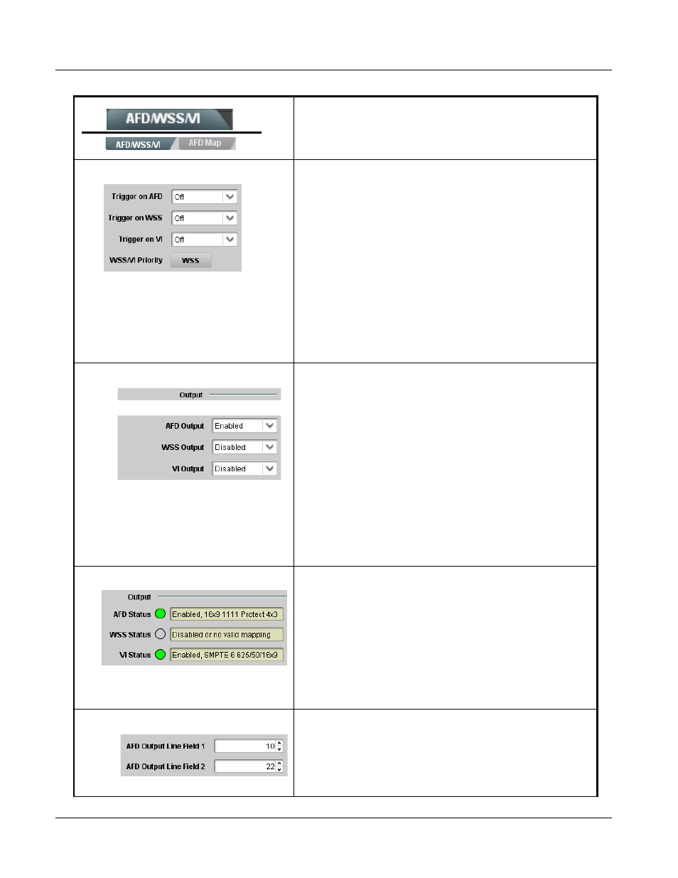 9931-emde function submenu list and descriptions | Cobalt Digital FUSION 3G 9931-EMDE 3G_HD_SD-SDI Embedder_De-Embedder User Manual | Page 78 / 124