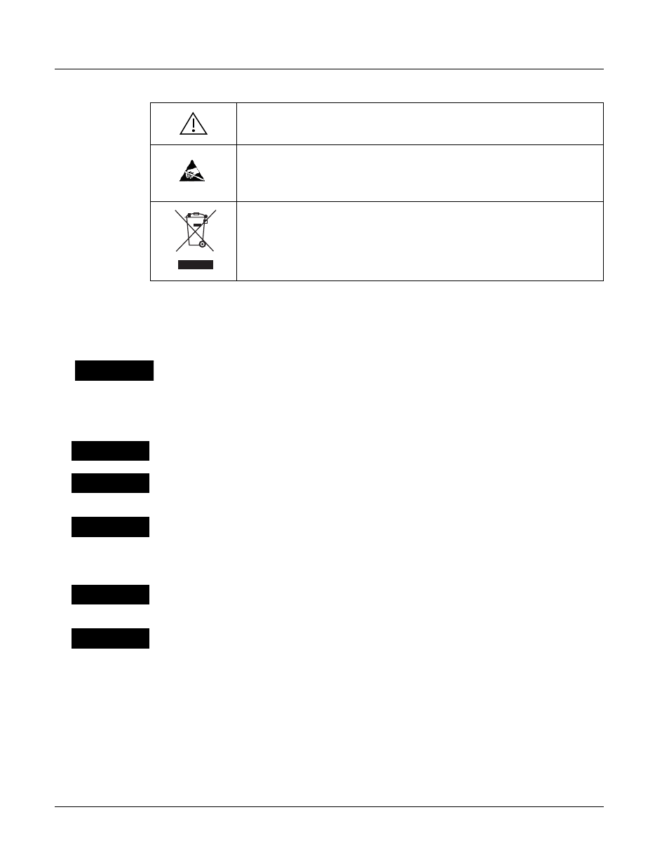 Labeling symbol definitions, Safety summary, Warnings | Cautions, Labeling symbol definitions -4, Warnings -4, Cautions -4, Safety summary (p. 1-4) | Cobalt Digital COMPASS 9392 3G_HD_SD-SDI Dual-Channel Timecode Burn-In Inserter User Manual | Page 8 / 50