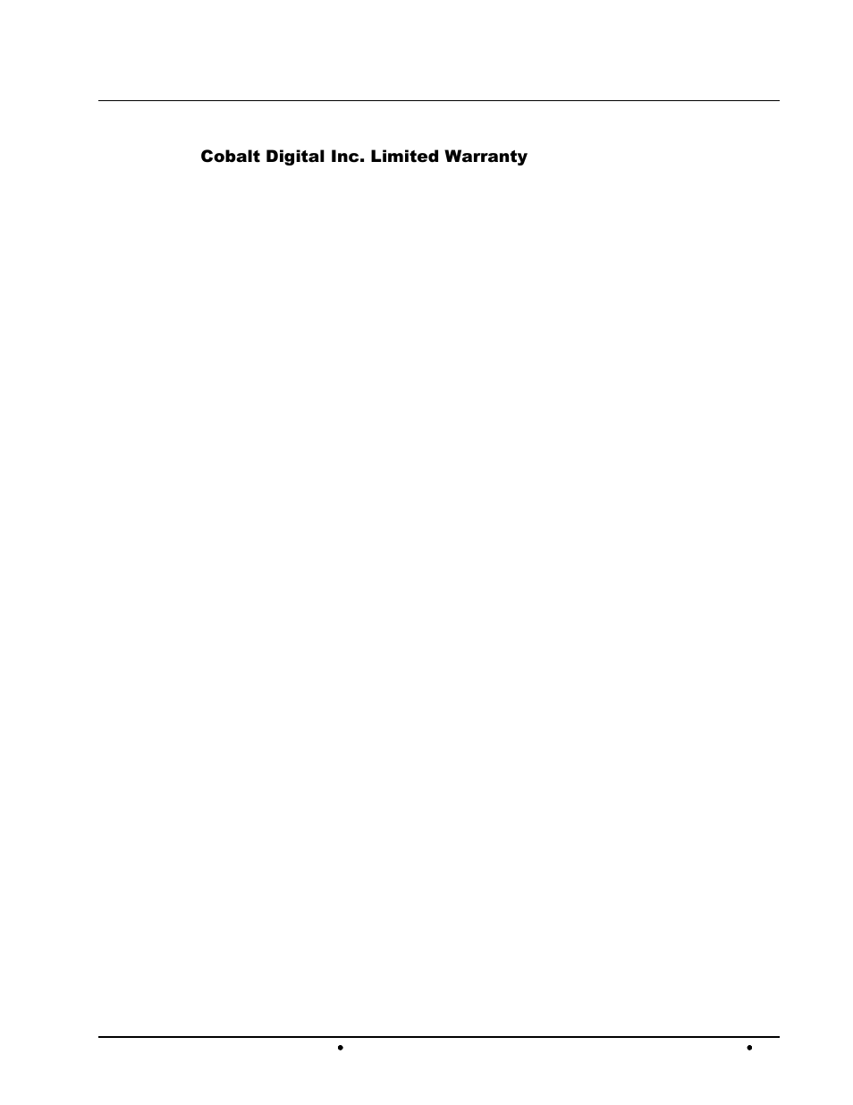 Warranty and repair policy | Cobalt Digital COMPASS 9216-OE-DM AES_EBU Fiber Audio De-Embedder User Manual | Page 51 / 53