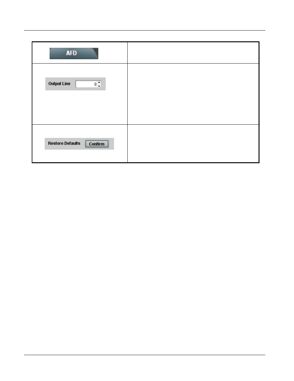 9822 function submenu list and descriptions | Cobalt Digital COMPASS 9822 Downconverter User Manual | Page 50 / 86