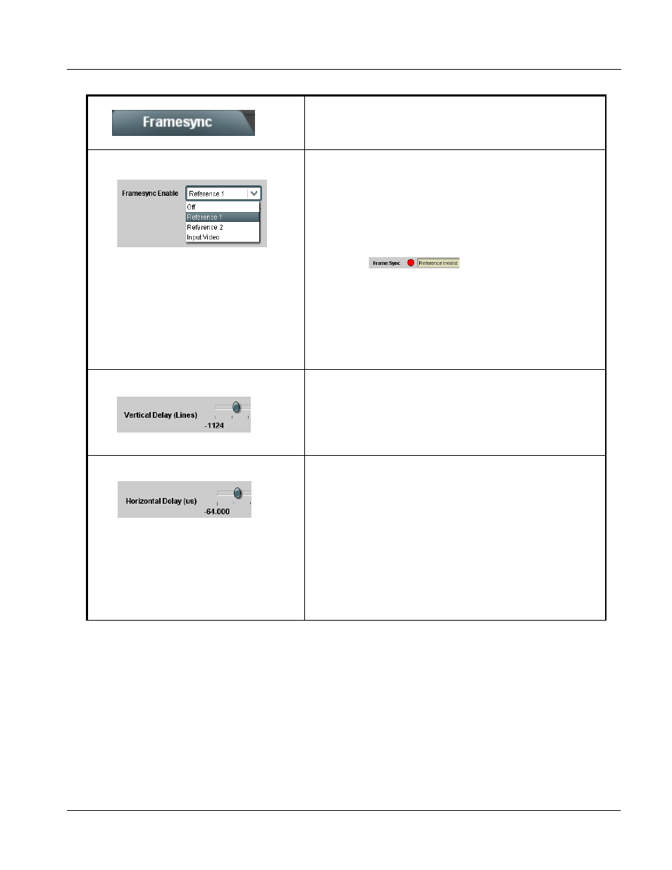 Framesync, Framesync -23, Operating instructions | 9822 function submenu list and descriptions | Cobalt Digital COMPASS 9822 Downconverter User Manual | Page 55 / 86