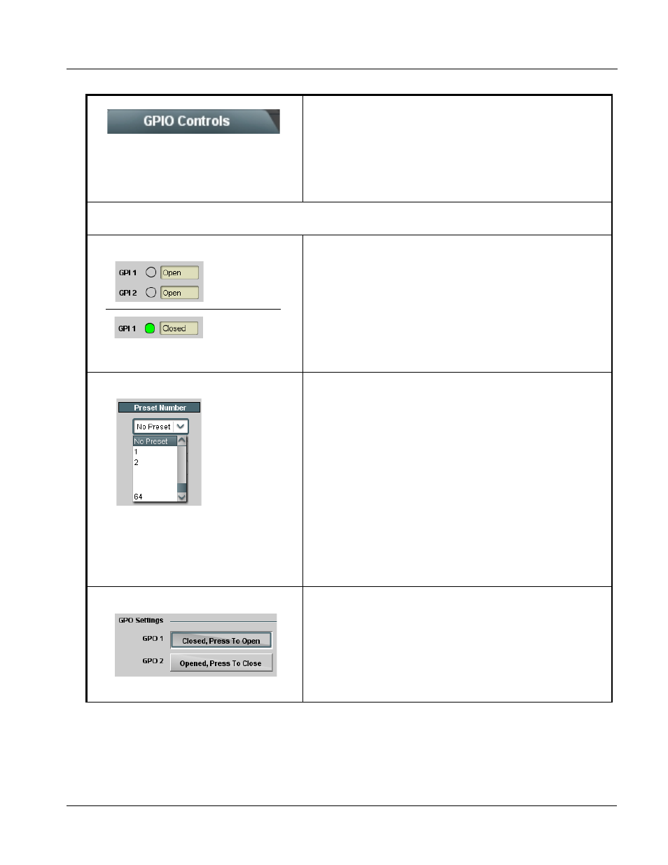 Gpio controls, Gpio controls -51, Operating instructions | 9921-fs function submenu list and descriptions | Cobalt Digital FUSION 3G 9921-FS 3G_HD_SD Frame Sync User Manual | Page 103 / 124