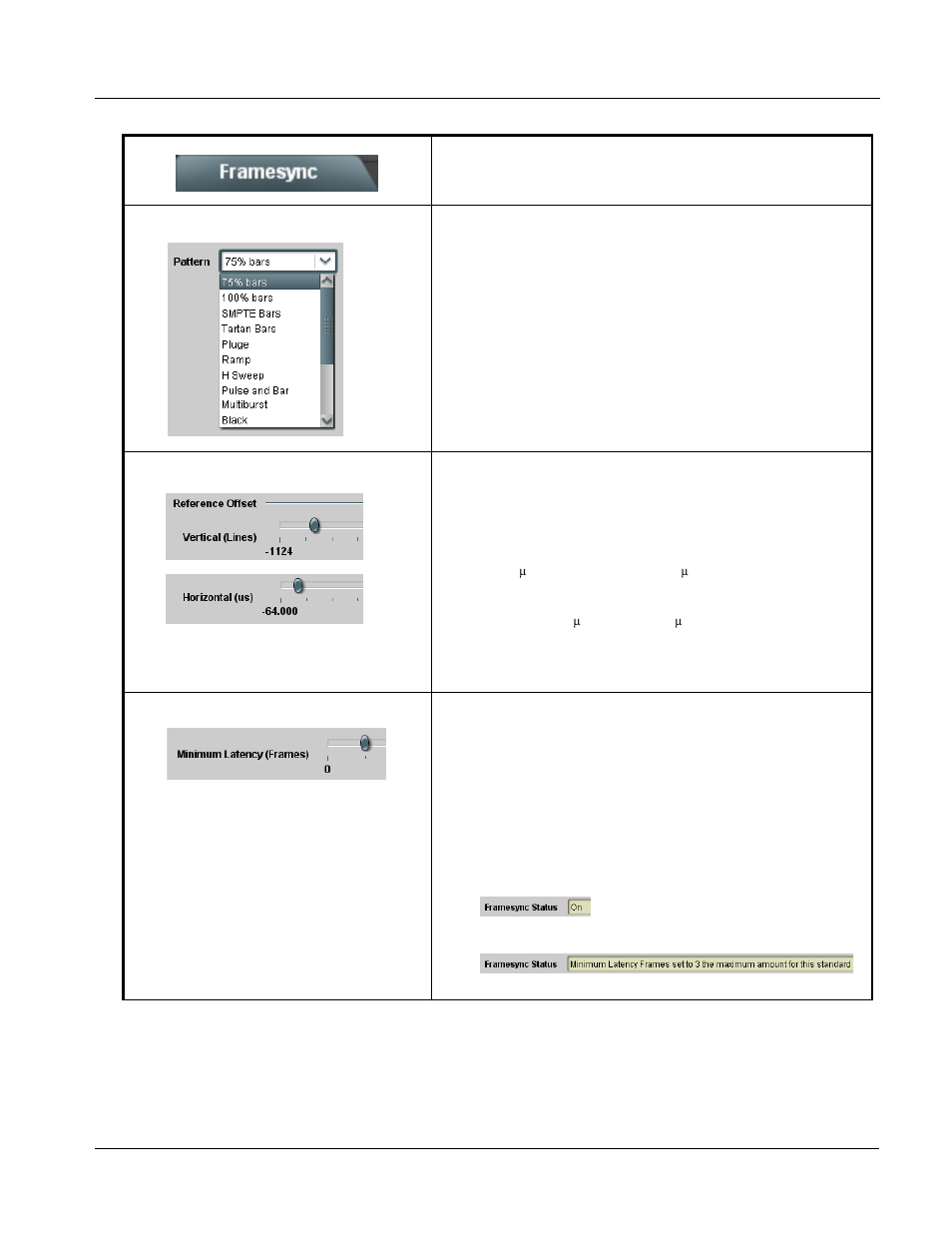 Operating instructions, 9921-fs function submenu list and descriptions | Cobalt Digital FUSION 3G 9921-FS 3G_HD_SD Frame Sync User Manual | Page 73 / 124
