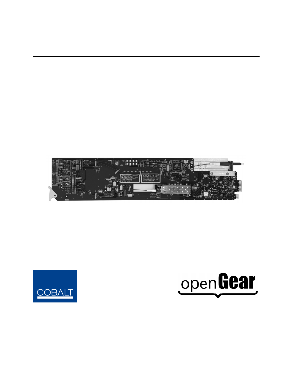 Cobalt Digital COMPASS 9212-EO 3G_HD_SD-SDI Fiber Transmitter User Manual | 45 pages