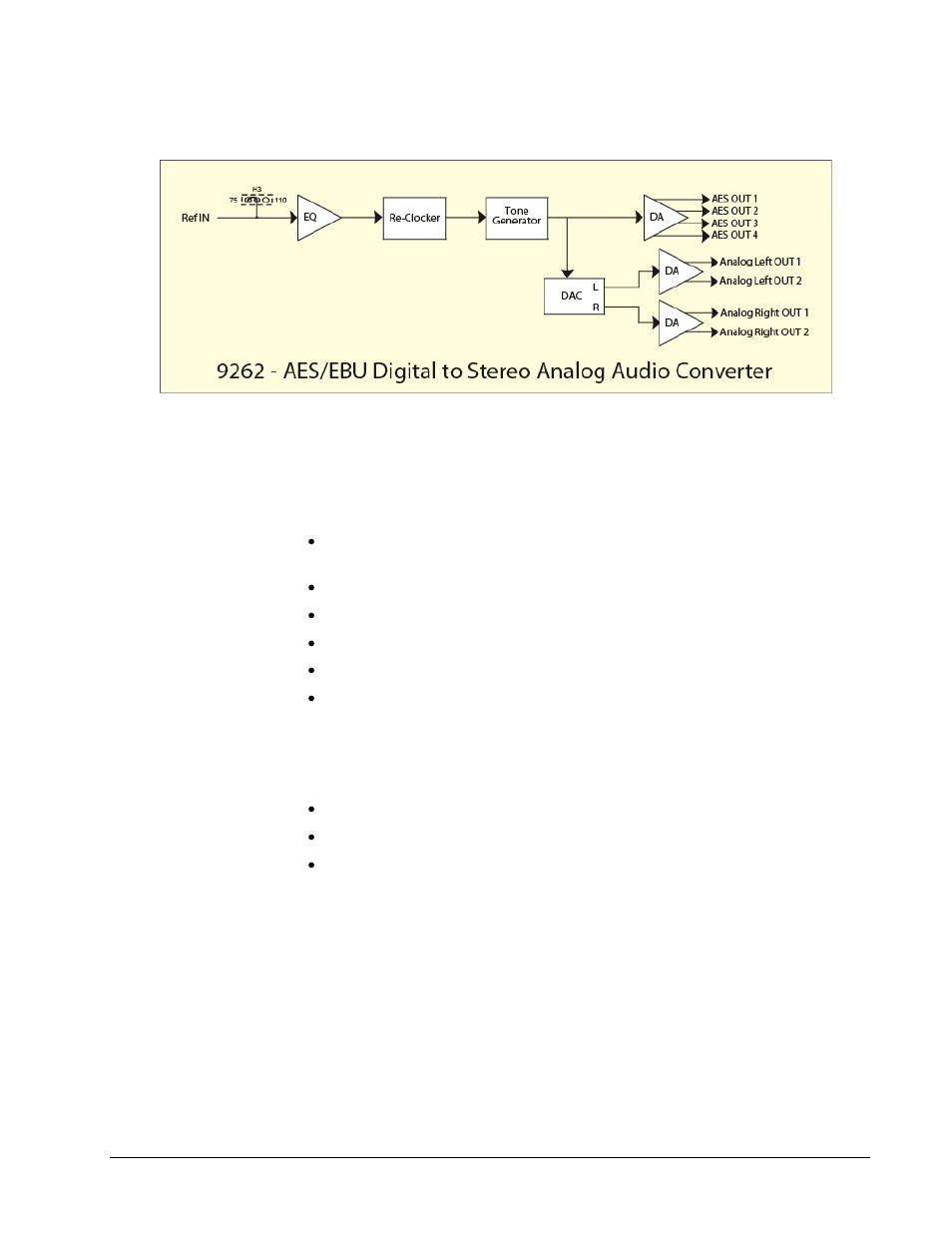 Features, Documentation terms | Cobalt Digital COMPASS 9262 Stereo AES to Analog Audio D_A Converter User Manual | Page 7 / 18