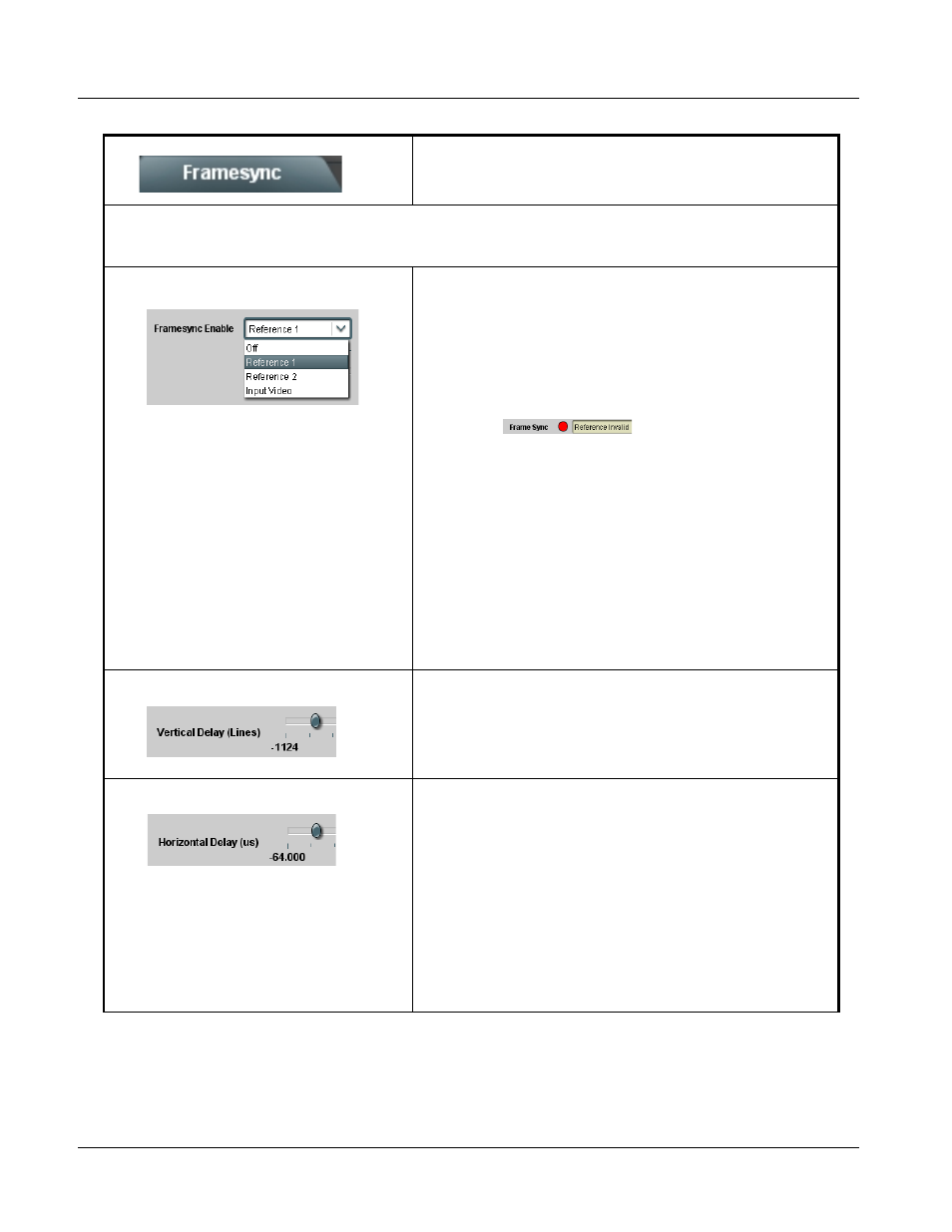 Framesync, 9082 function submenu list and descriptions | Cobalt Digital COMPASS 9082 HD_SD Frame Sync User Manual | Page 38 / 56