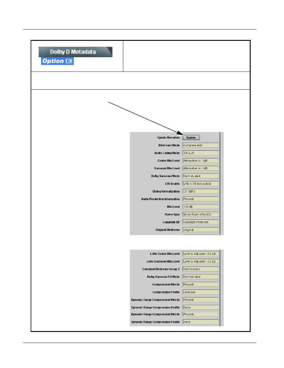 Dolby d metadata, Dolby d metadata -30, 9033 function submenu list and descriptions | Cobalt Digital COMPASS 9033 Input Processing Analog to Digital Video User Manual | Page 68 / 90