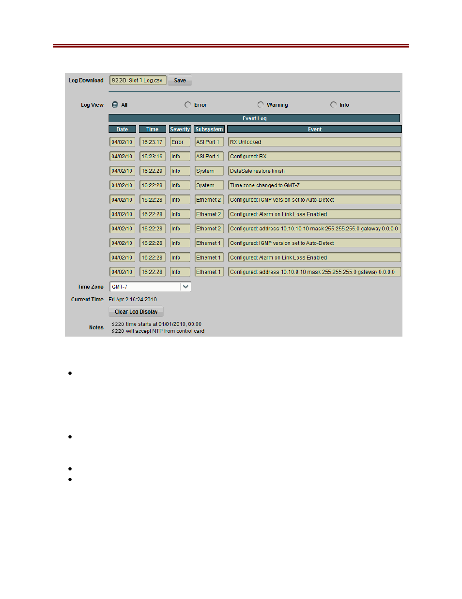Cobalt Digital COMPASS 9220 Bidirectional ASI_MPTS Gateway User Manual | Page 58 / 61
