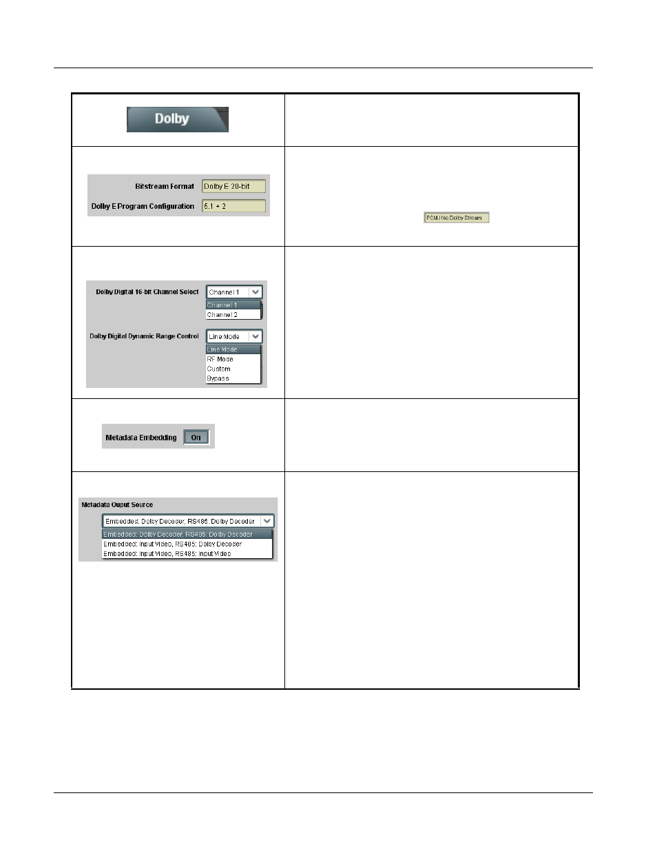 9034 function submenu list and descriptions | Cobalt Digital COMPASS 9034 Input Processing Analog to Digital Video User Manual | Page 72 / 98