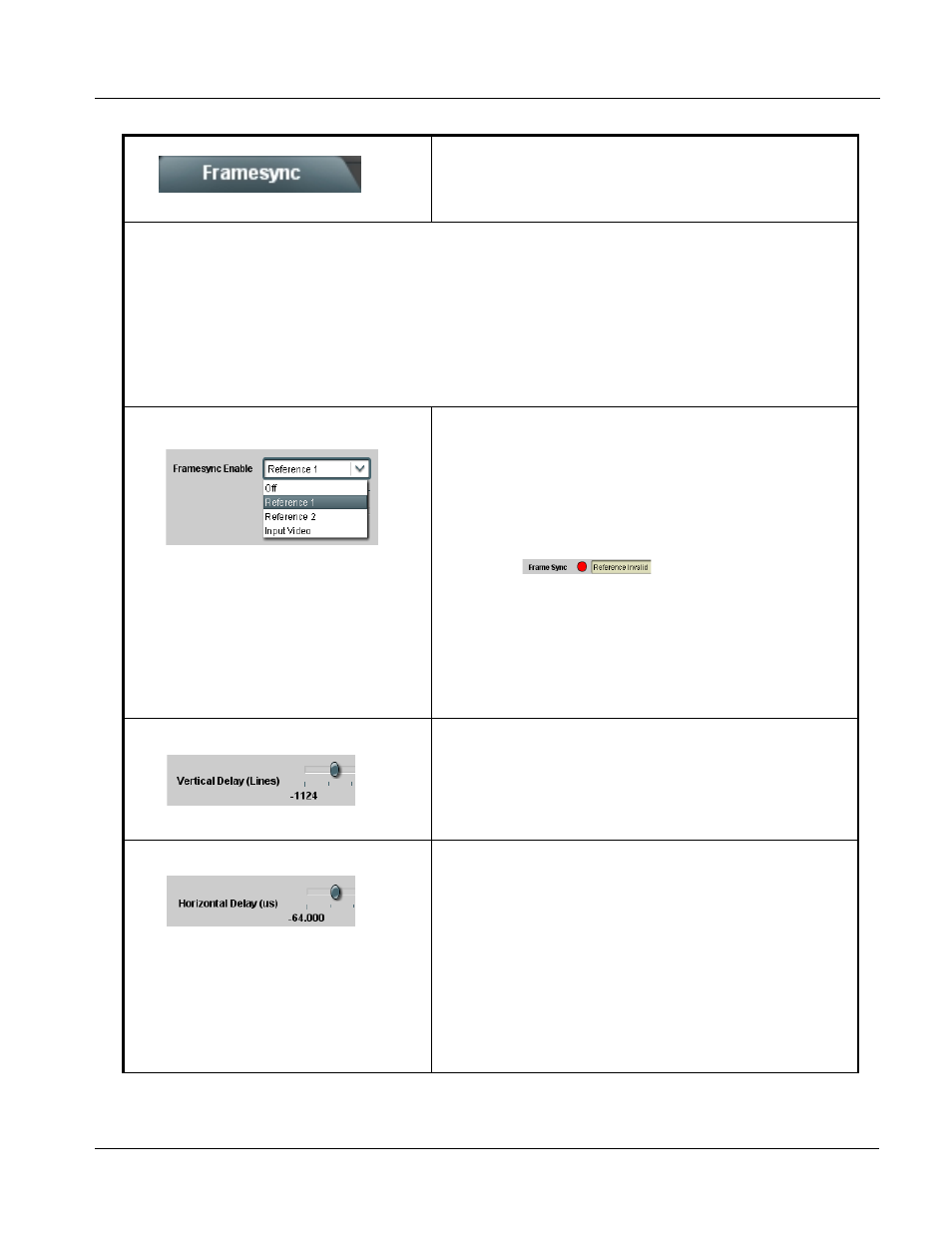 Audio/video sync (framesync tab), Audio/video sync (framesync tab) -13, Operating instructions | 9086 function submenu list and descriptions | Cobalt Digital COMPASS 9086 Embedded Audio Loudness Processor User Manual | Page 41 / 78