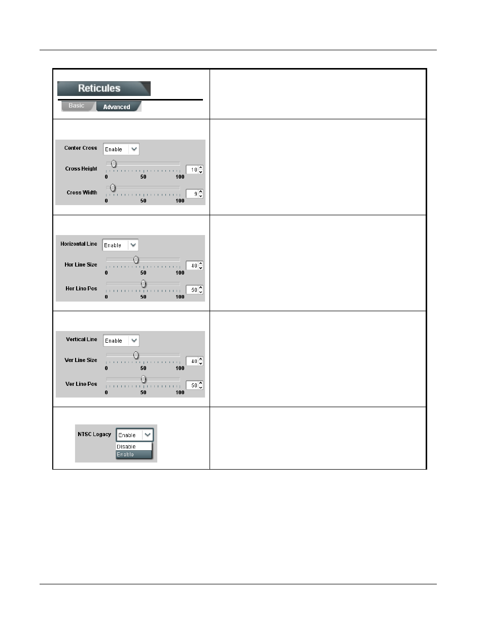 9502-dcda function submenu list and descriptions | Cobalt Digital OBSIDIAN 3G 9502-DCDA-3G Downconverter User Manual | Page 48 / 62