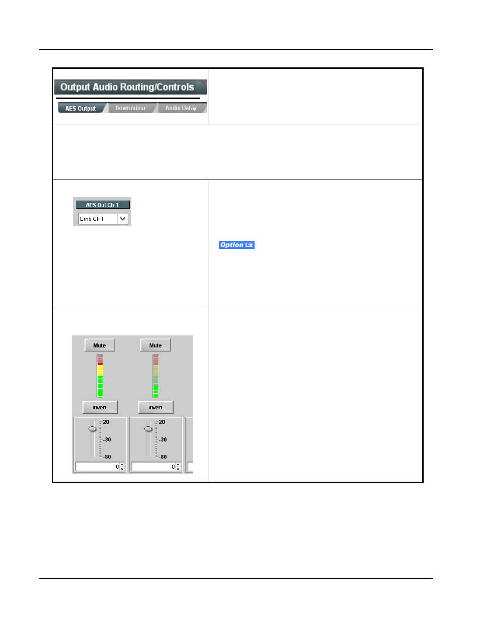 9502-dcda function submenu list and descriptions | Cobalt Digital OBSIDIAN 3G 9502-DCDA-3G Downconverter User Manual | Page 50 / 62