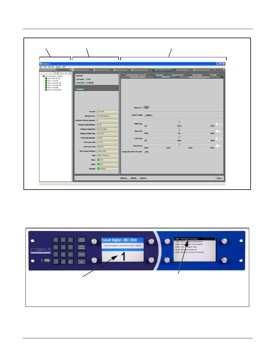 Accessing the 9381 card using a cobalt, Accessing the 9381 card via remote control, Remote control panel | Press the | Cobalt Digital COMPASS 9381 HD_SD-SDI Timecode Inserter User Manual | Page 34 / 68