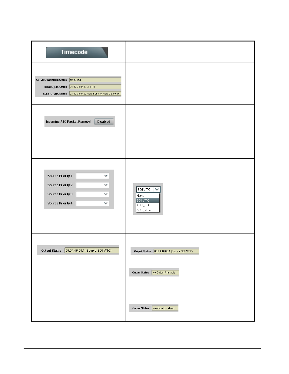 9064 function submenu list and descriptions | Cobalt Digital COMPASS 9064 Up_Down_Cross Converter User Manual | Page 62 / 82