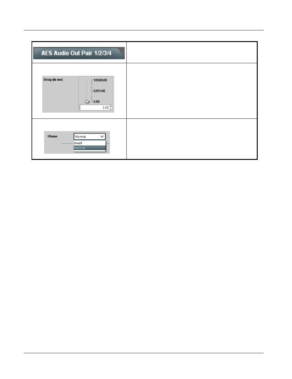 9301 function submenu list and descriptions | Cobalt Digital COMPASS 9301 AES Audio Delay User Manual | Page 42 / 62