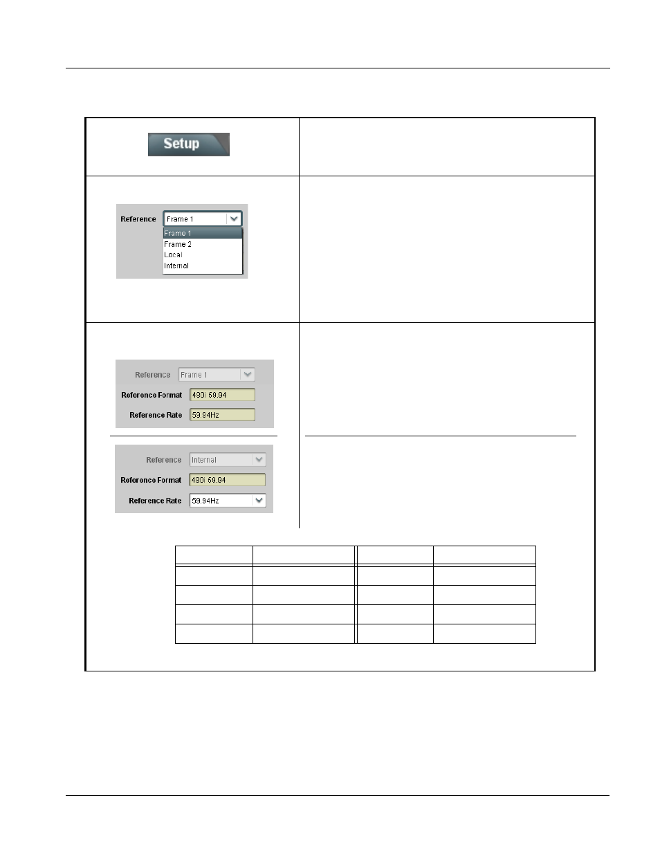 Setup controls, Setup controls -3, Operating instructions | 9363 function submenu list and descriptions | Cobalt Digital COMPASS 9363 Multi-Format Reference Generator User Manual | Page 27 / 36