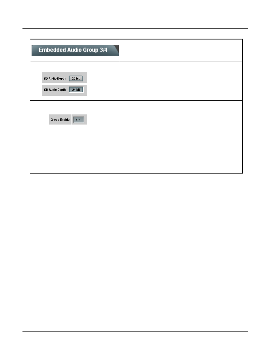 932x group function submenu list and descriptions | Cobalt Digital COMPASS 9322 HD_SD De-Embedder User Manual | Page 70 / 104