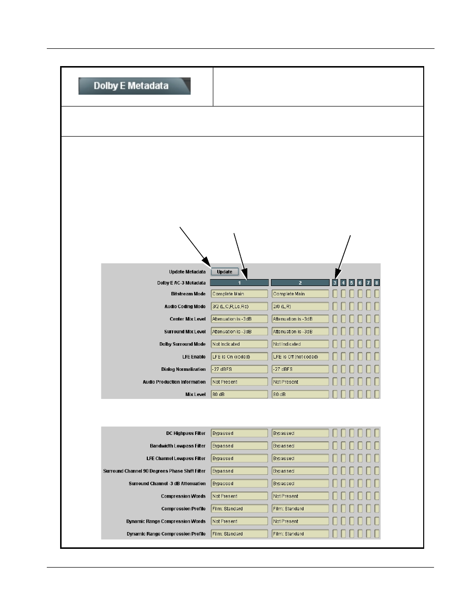 Dolby e metadata, Dolby e metadata -33, Operating instructions | 932x group function submenu list and descriptions | Cobalt Digital COMPASS 9322 HD_SD De-Embedder User Manual | Page 83 / 104