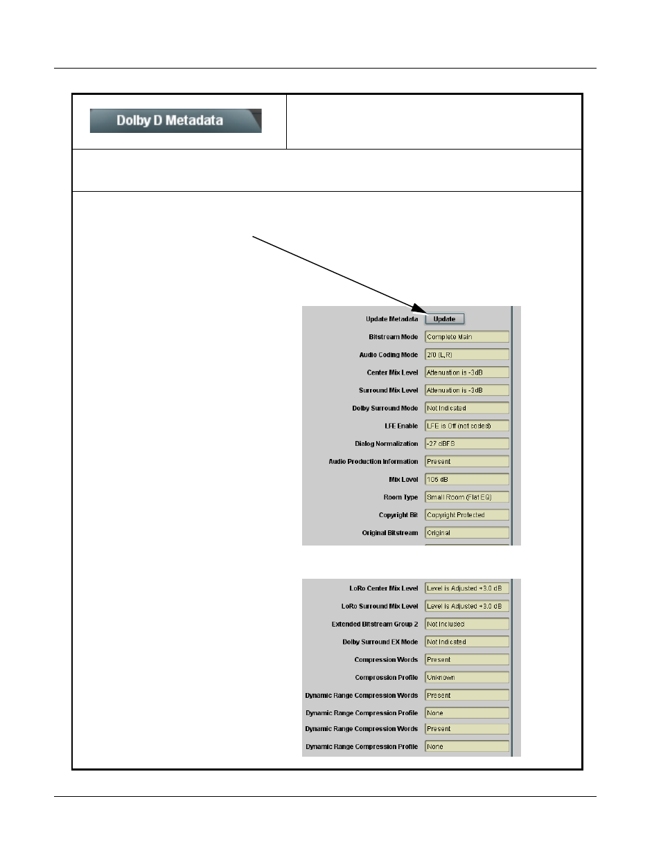 Dolby d metadata, Dolby d metadata -34, 932x group function submenu list and descriptions | Cobalt Digital COMPASS 9322 HD_SD De-Embedder User Manual | Page 84 / 104