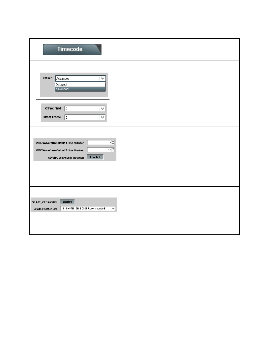 9081 function submenu list and descriptions | Cobalt Digital COMPASS 9081 HD_SD Frame Sync User Manual | Page 56 / 82