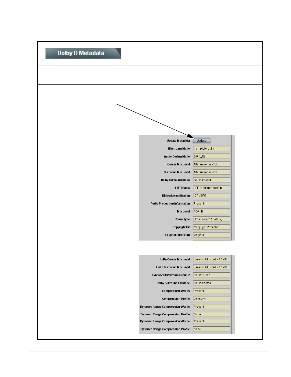 Dolby d metadata, Dolby d metadata -31, Operating instructions | 9081 function submenu list and descriptions | Cobalt Digital COMPASS 9081 HD_SD Frame Sync User Manual | Page 61 / 82