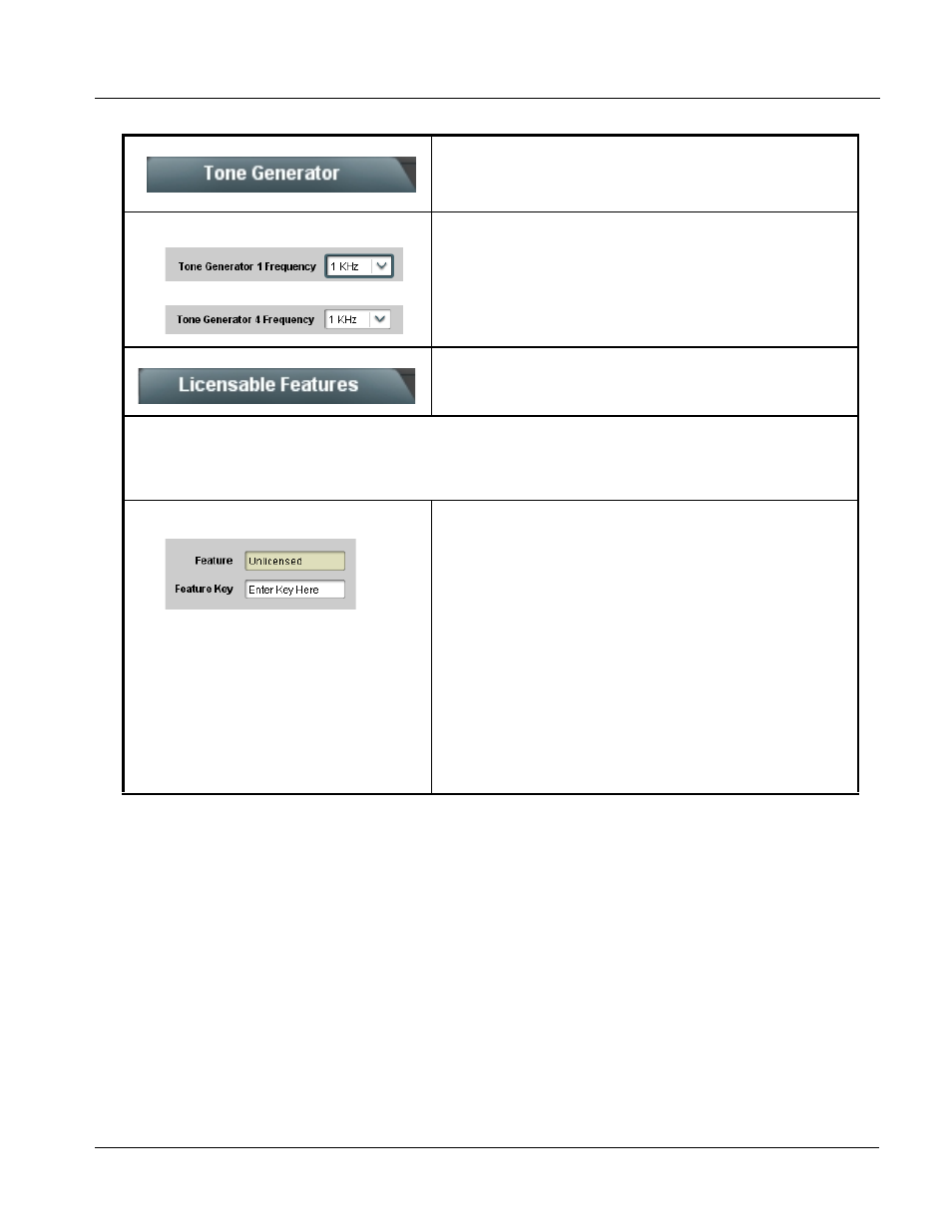 Tone generator, Licensable features, Tone generator -37 licensable features -37 | Operating instructions, 9081 function submenu list and descriptions | Cobalt Digital COMPASS 9081 HD_SD Frame Sync User Manual | Page 67 / 82