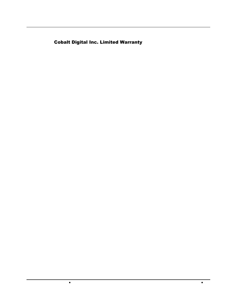 Warranty and repair policy | Cobalt Digital COMPASS 9215-EO-EM AES_EBU Fiber Audio Embedder User Manual | Page 53 / 55