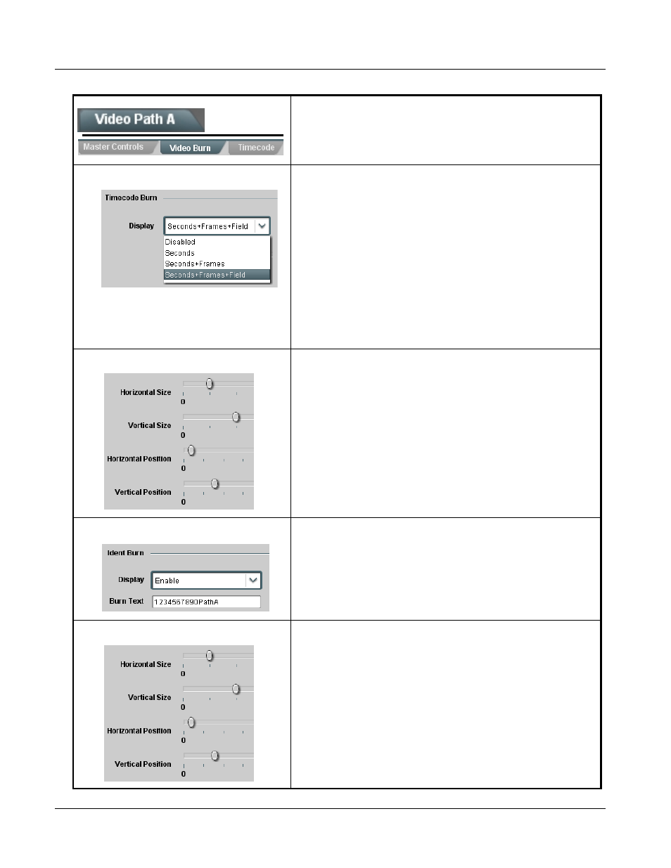 9391 function submenu list and descriptions | Cobalt Digital COMPASS 9391 3G_HD_SD-SDI Timecode Burn-In Inserter User Manual | Page 34 / 50