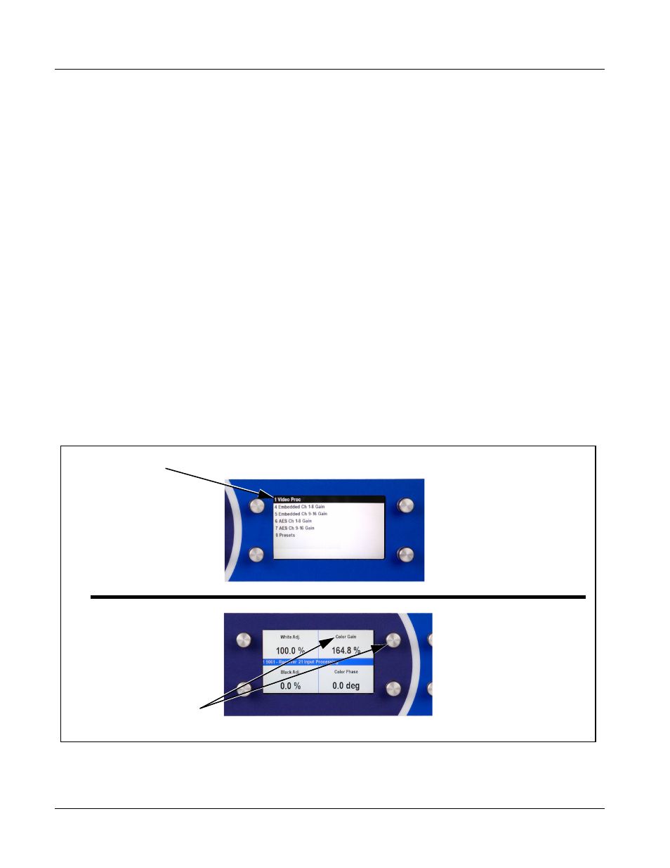 Cobalt® remote control panel user interfaces, Cobalt, Control and display descriptions | Remote control panel user interfaces | Cobalt Digital COMPASS 9066 Upconverter User Manual | Page 46 / 114