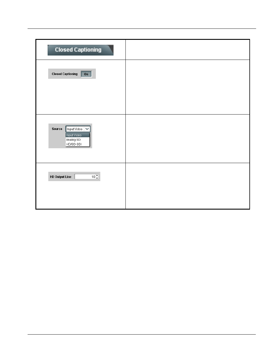 Closed captioning, Closed captioning -43, Operating instructions | 9066 function submenu list and descriptions | Cobalt Digital COMPASS 9066 Upconverter User Manual | Page 85 / 114