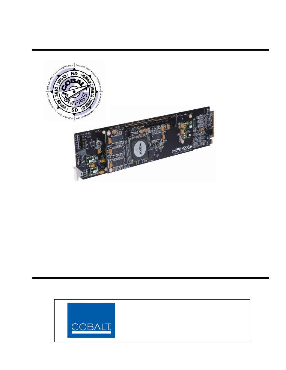 Cobalt Digital COMPASS 9067 Upconverter User Manual | 90 pages