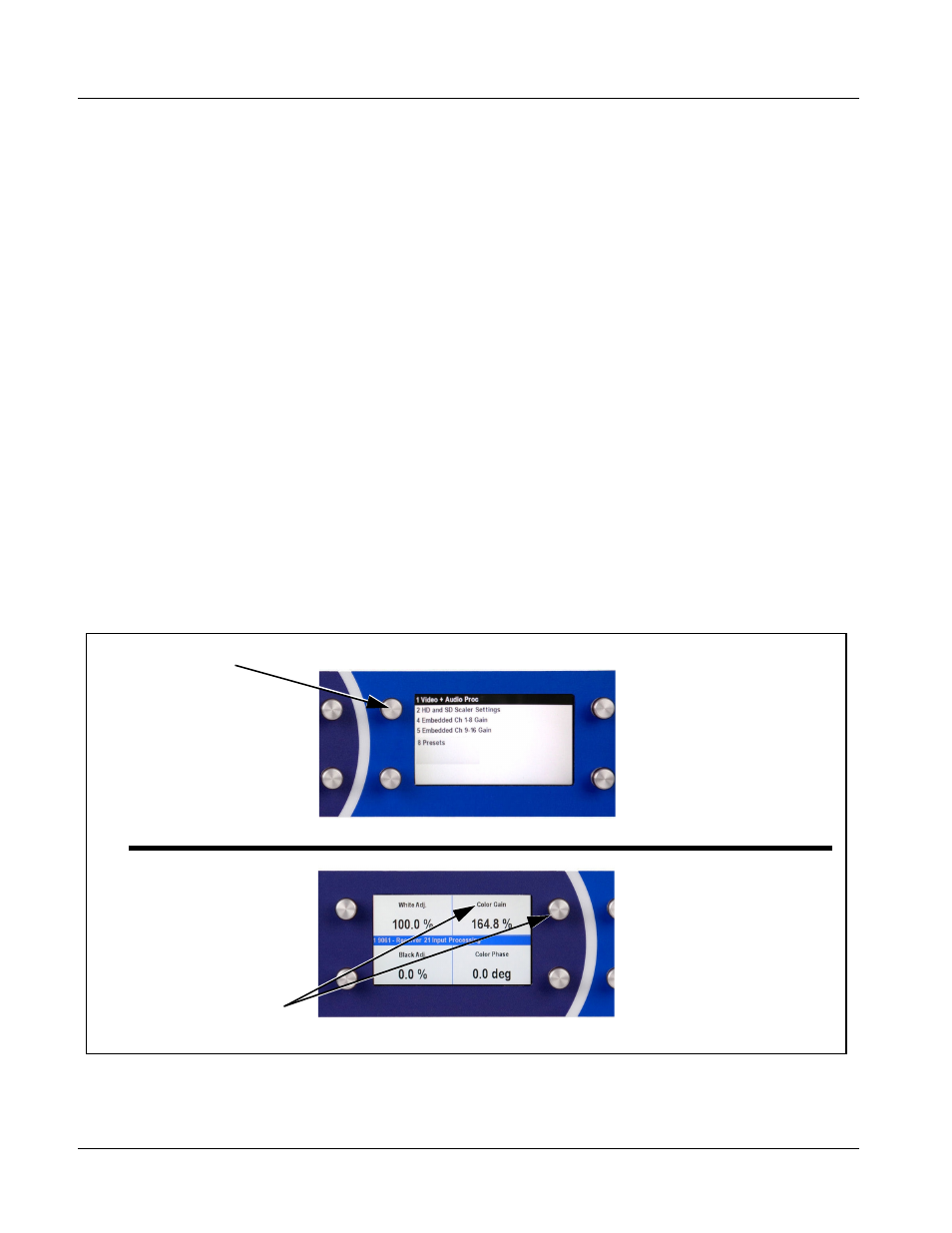 Cobalt® remote control panel user interfaces, Cobalt, Control and display descriptions | Remote control panel user interfaces | Cobalt Digital COMPASS 9067 Upconverter User Manual | Page 36 / 90