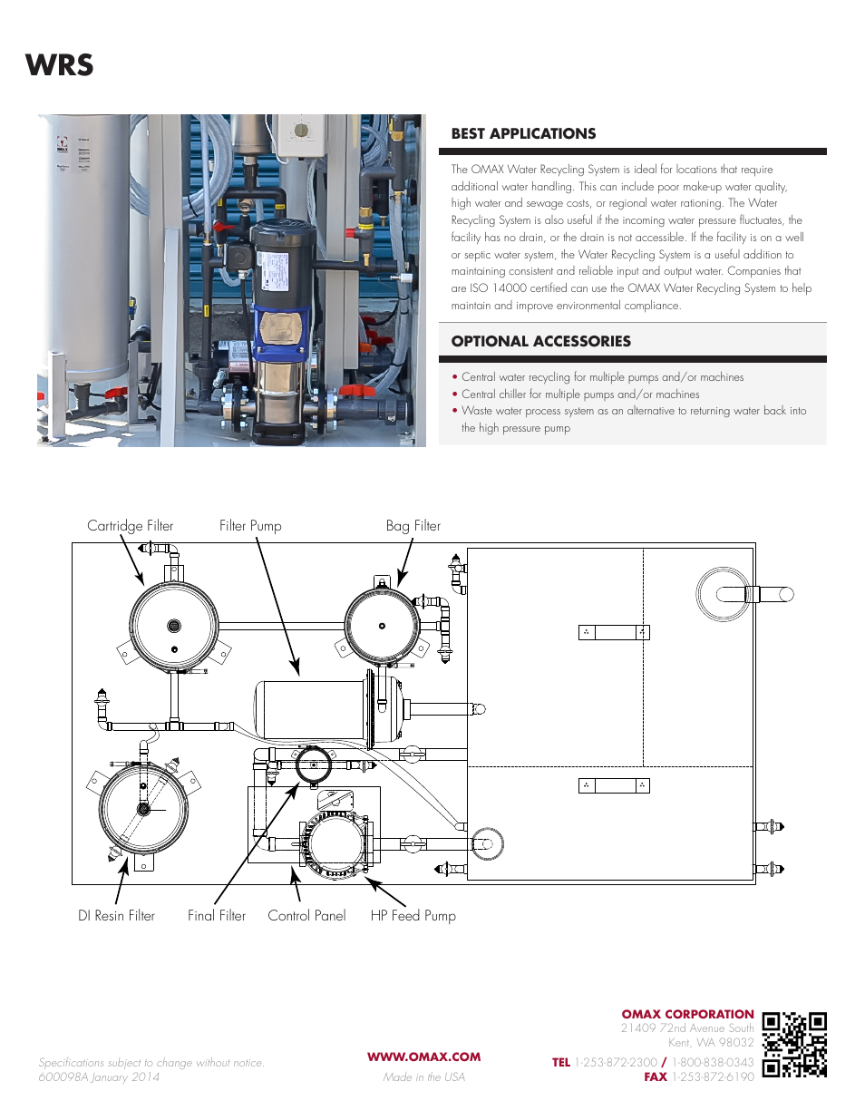 OMAX Water Recycling System User Manual | Page 2 / 2