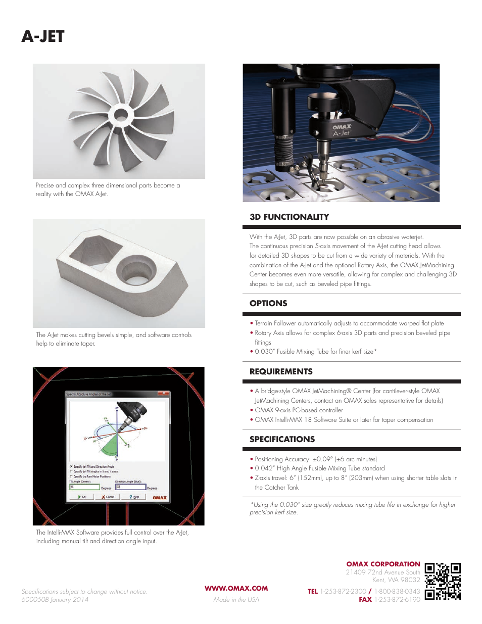 A-jet | OMAX A-Jet User Manual | Page 2 / 2