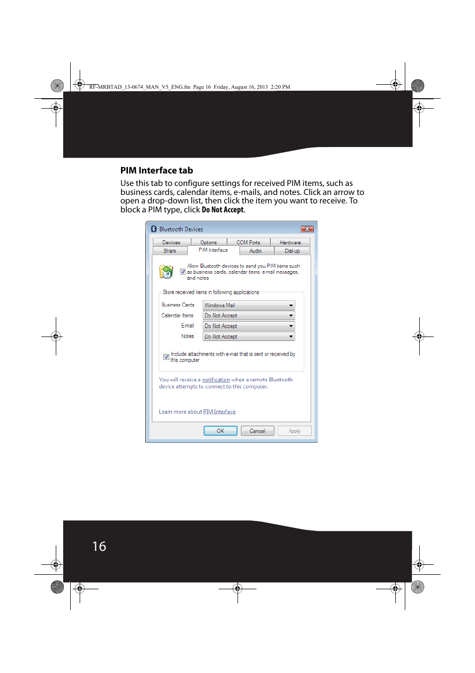 RocketFish RF-MRBTAD - User Manual User Manual | Page 16 / 37