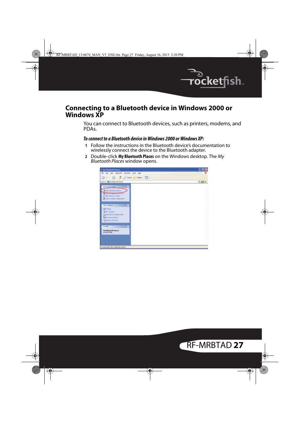 27 rf-mrbtad | RocketFish RF-MRBTAD - User Manual User Manual | Page 27 / 37