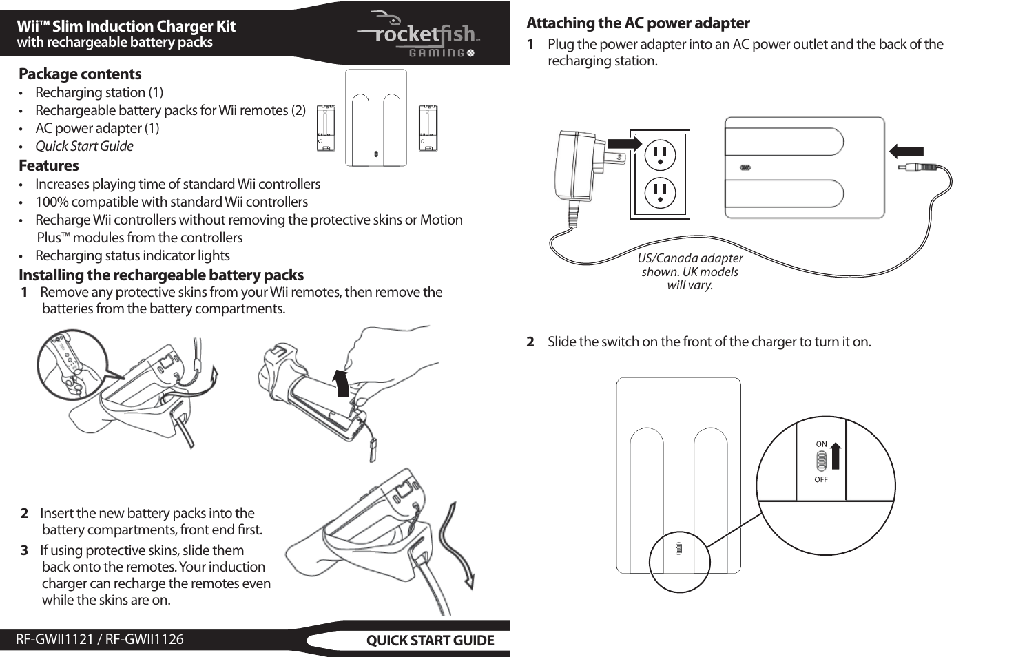 RocketFish RF-GWII1121 - Quick Setup Guide User Manual | 2 pages