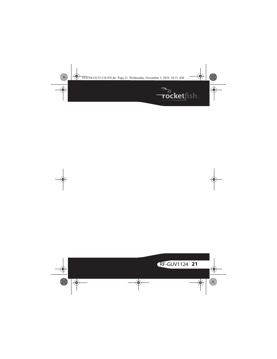 RocketFish RF-GUV1124 - Quick Setup Guide User Manual | Page 21 / 24