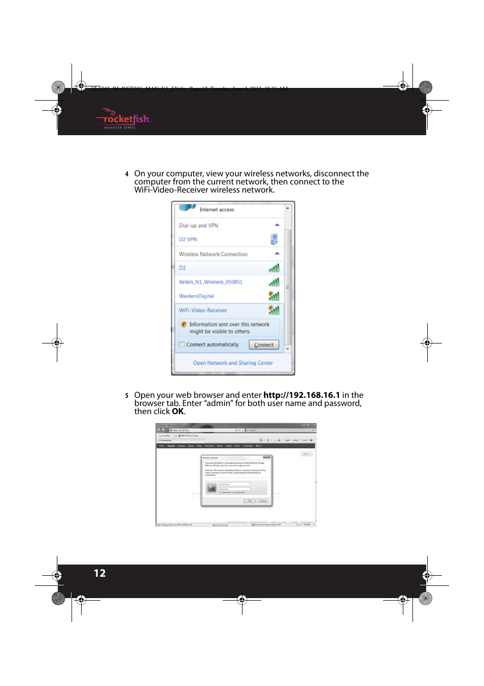 RocketFish RF-WFD301 - User Manual User Manual | Page 12 / 19