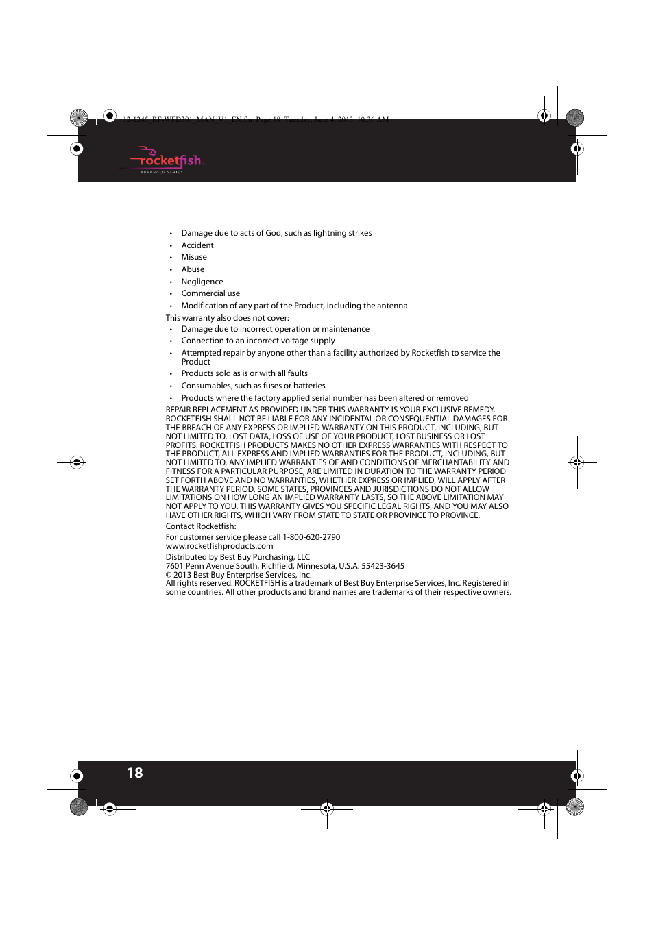 RocketFish RF-WFD301 - User Manual User Manual | Page 18 / 19