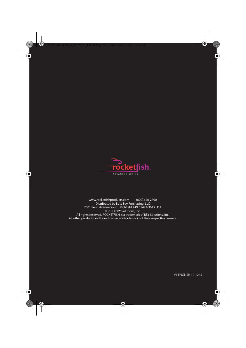 RocketFish RF-WFD301 - User Manual User Manual | Page 19 / 19