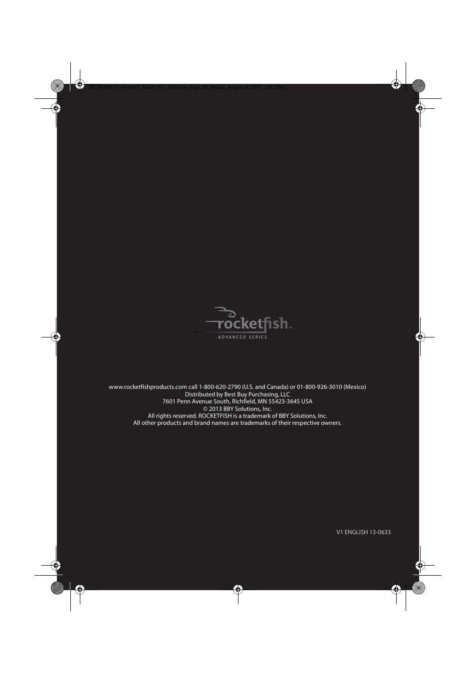 RocketFish RF-WSP313 - User Manual User Manual | Page 19 / 19