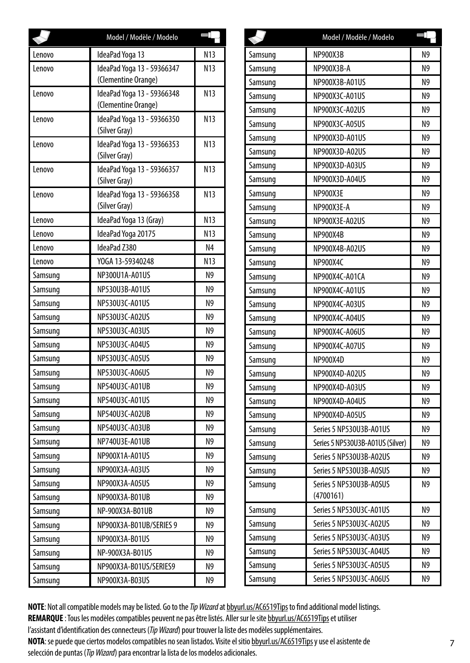 RocketFish RF-AC6519 - Tip Guide User Manual | Page 7 / 12