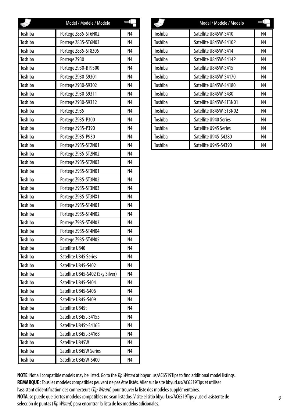 RocketFish RF-AC6519 - Tip Guide User Manual | Page 9 / 12
