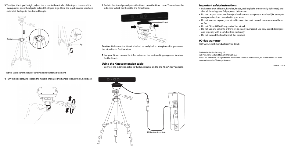 RocketFish RF-GXBX1202 - Quick Setup Guide User Manual | Page 2 / 2