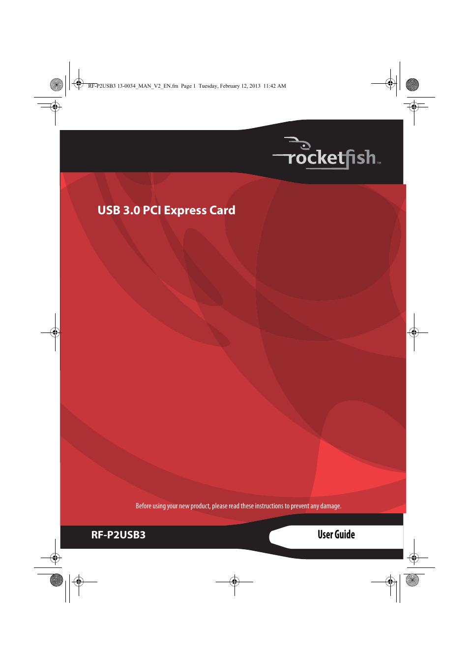 RocketFish RF-P2USB3 - User Manual User Manual | 15 pages