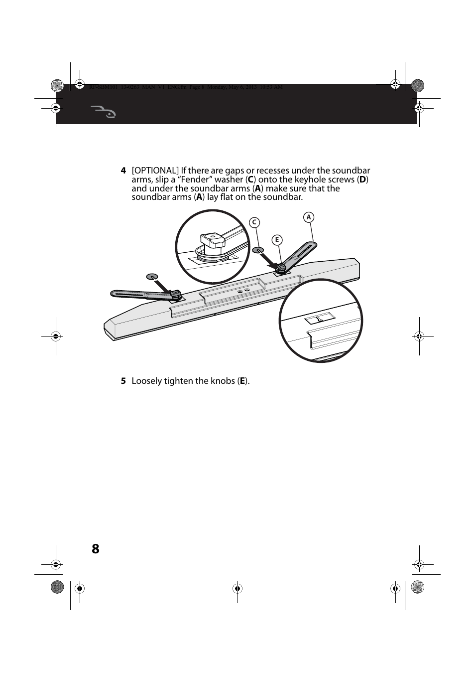 RocketFish RF-SBM101 - User Manual User Manual | Page 8 / 25